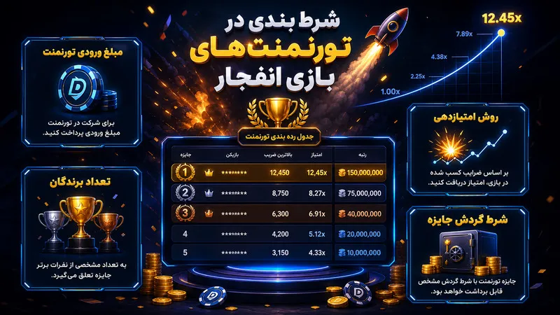شرط بندی در تورنمنت های بازی انفجار