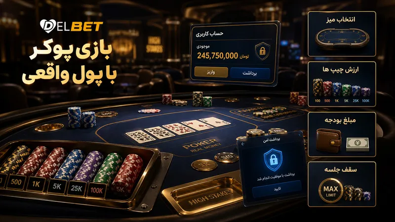 بازی پوکر با پول واقعی